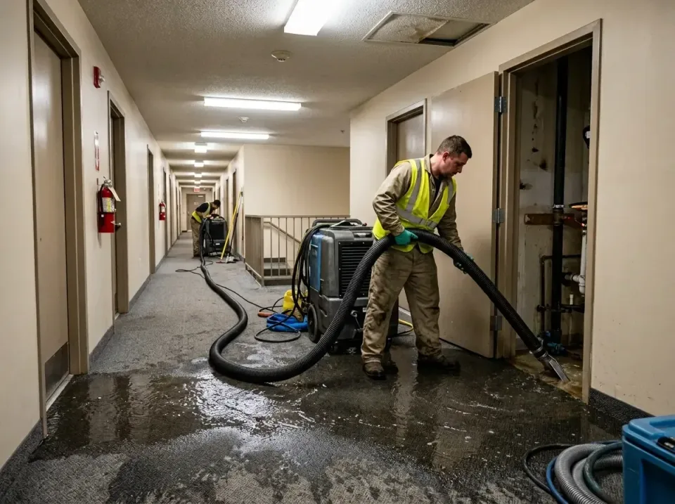 multi-unit-apartment-hallway-f-005 — frequently asked questions, Emergency Burst Pipe Water Extraction & Removal in Manistiq…